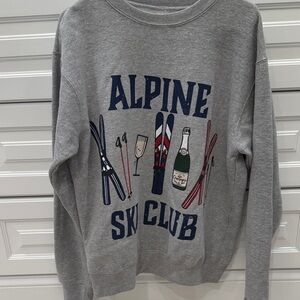 Show me your mumu Gray Alpine Ski Club Sweater